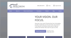 Desktop Screenshot of precisioneyecaremn.com